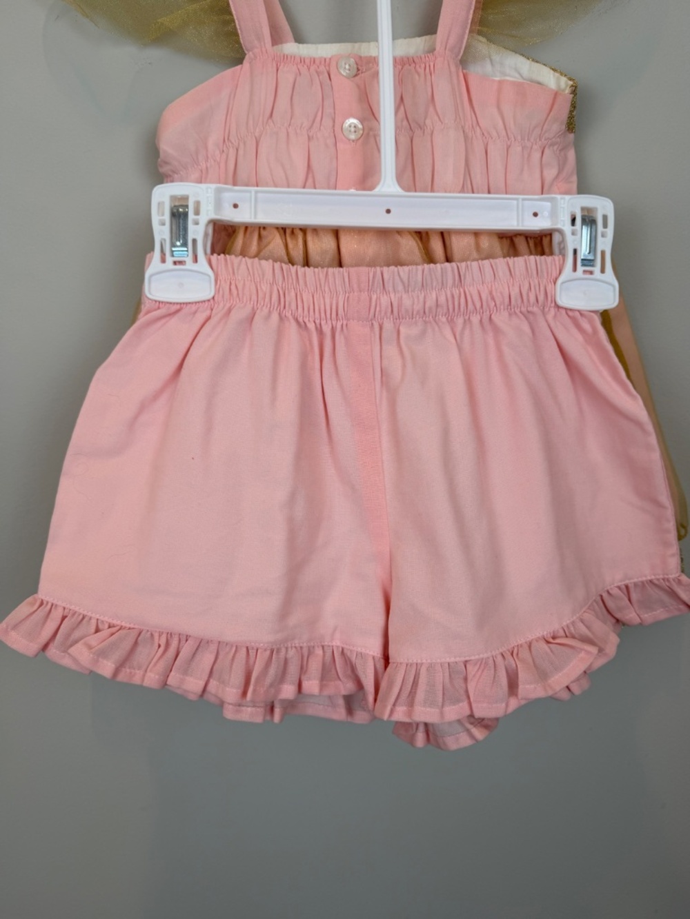 Wildling by Well Dressed Wolf Pink Gold Lace Dress 4T Flower Girl - Picture 5 of 13